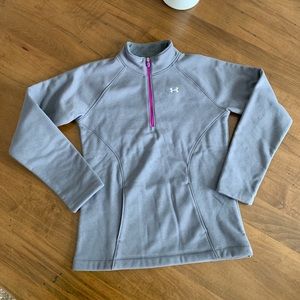 Under Armour pullover zip jacket sz Med/10-12 girl